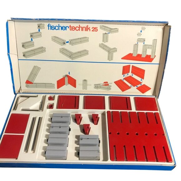 Fischertechnik 25 Construction Set Model Building Kit Germany 60's STEM learning - Picture 1 of 4
